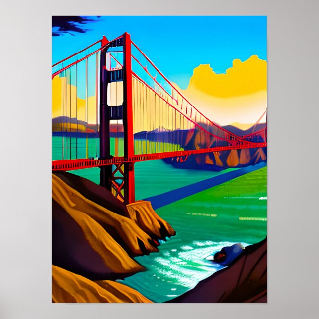 Golden Gate Bridge, San Francisco   Poster (Front)