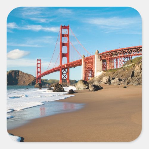 Golden Gate Bridge  San Francisco Square Sticker