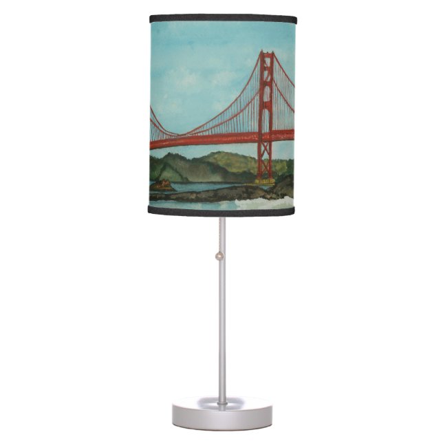 Golden Gate Bridge San Francisco Table Lamp (Front)