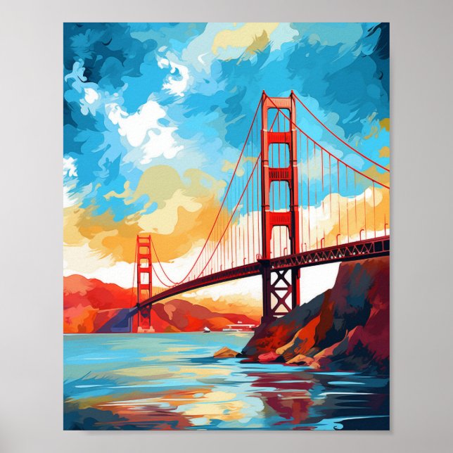 Golden Gate Bridge San Francisco USA Poster (Front)