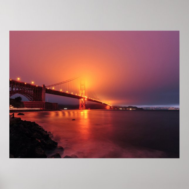 Golden Gate Bridge, San Francisco, USA Poster (Front)