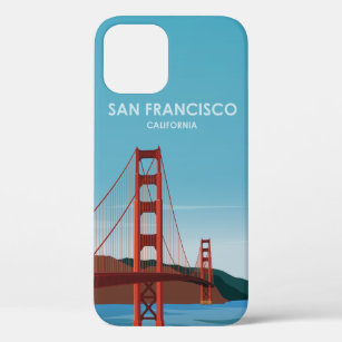 Golden Gate Bridge San Francisco Vintage Travel iPhone 12 Case