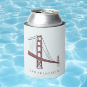 Golden gate bridge San Francisco Wedding Can Cooler