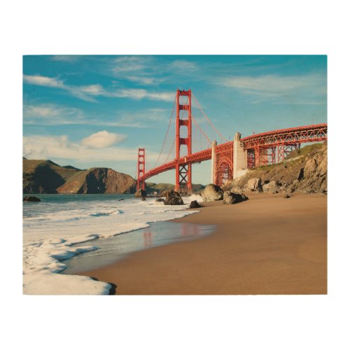 Golden Gate Bridge  San Francisco Wood Wall Art