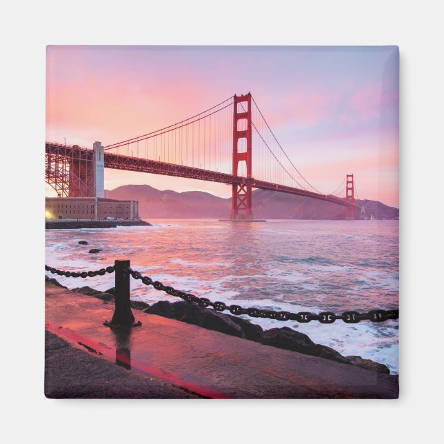 Golden Gate Bridge, scenic photograph, Magnet (Front)
