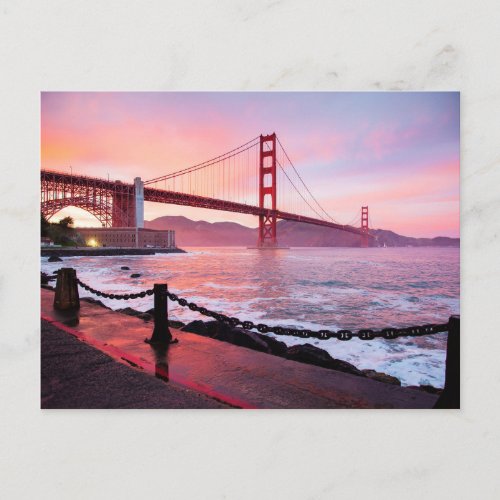 Golden Gate Bridge scenic photograph Postcard