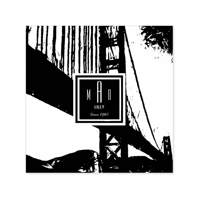 Golden gate bridge self-inking stamp (Design)