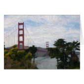 Golden Gate Bridge Sketch Version (Front Horizontal)