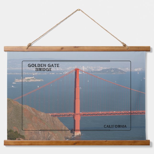 Golden Gate Bridge Splendor Hanging Tapestry (Front)