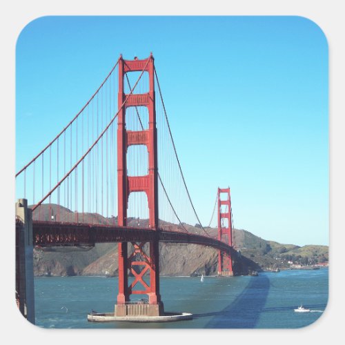 Golden Gate Bridge Square Sticker