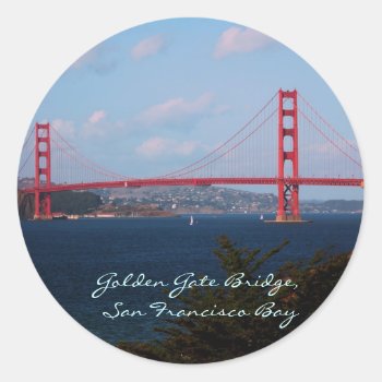 Golden Gate Bridge Sticker by ggbythebay at Zazzle