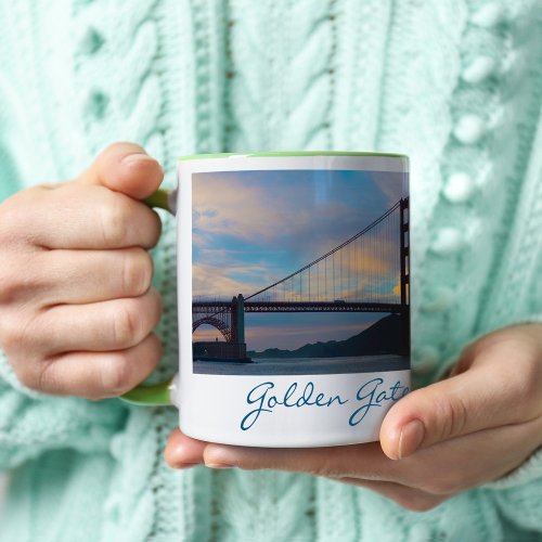 Golden Gate Bridge Sunset Panorama Coffee Mug