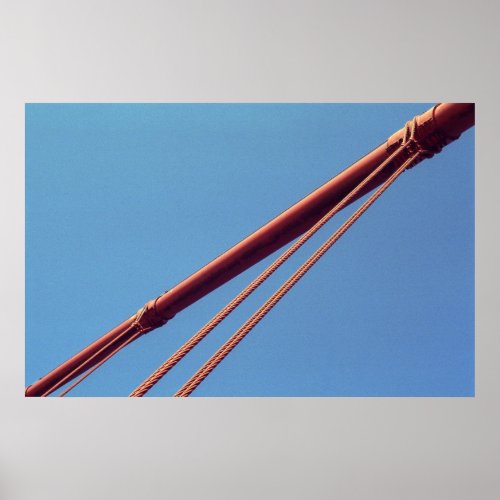 Golden Gate Bridge Suspension Cable Poster