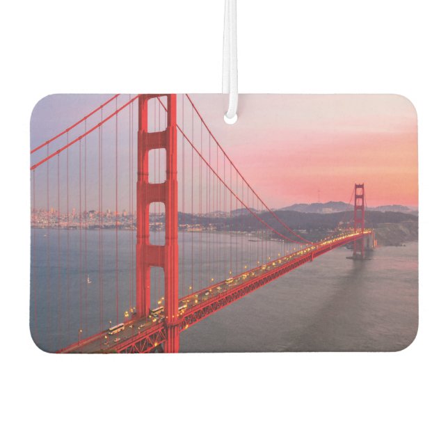Golden gate bridge throw pillow air freshener (Front)