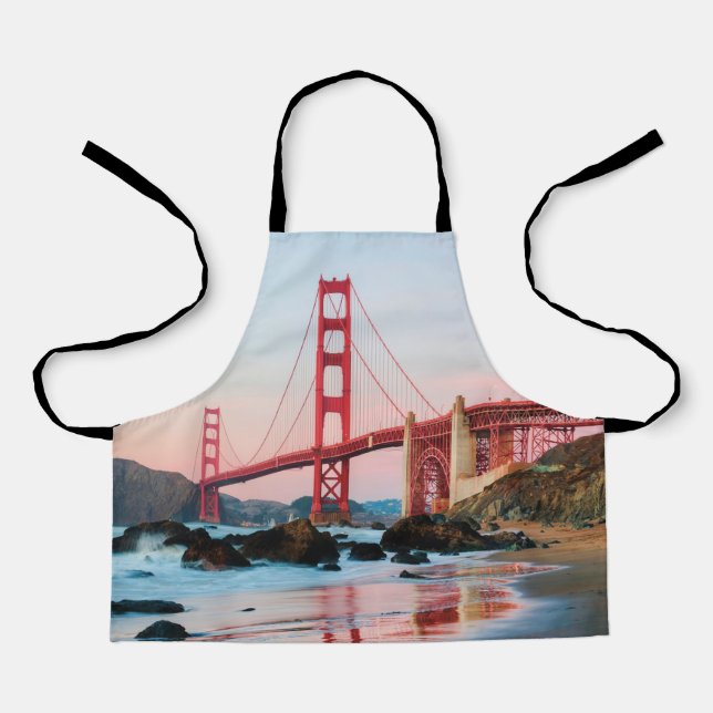 Golden gate bridge throw pillow apron (Front)