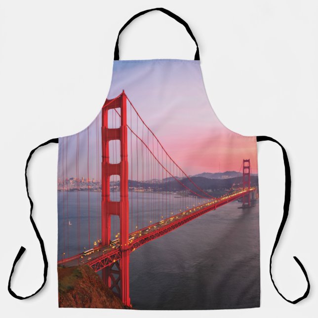 Golden gate bridge throw pillow apron (Front)