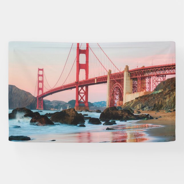 Golden gate bridge throw pillow banner (Horizontal)