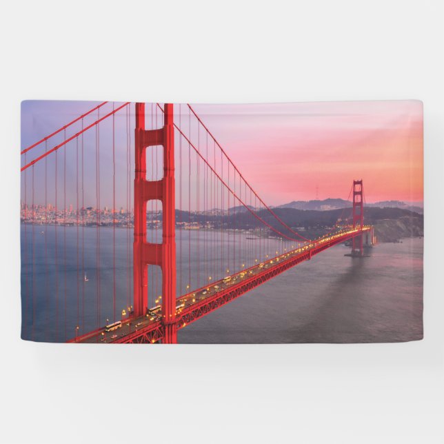 Golden gate bridge throw pillow banner (Horizontal)