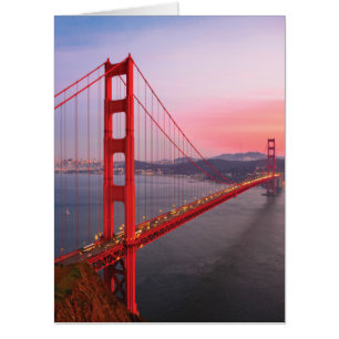 Golden gate bridge throw pillow card