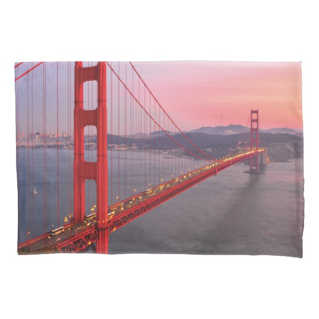 Golden gate bridge throw pillow case (Front)