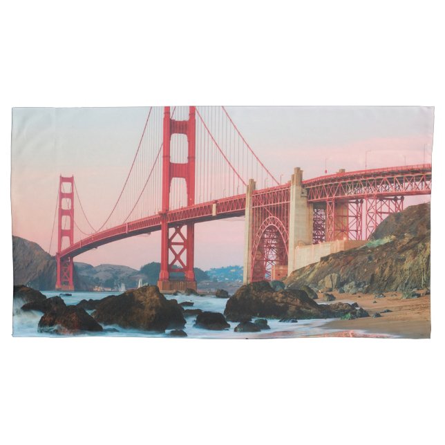 Golden gate bridge throw pillow case (Front)