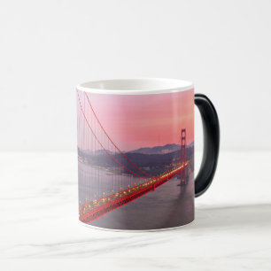 Golden gate bridge throw pillow color morph mug 