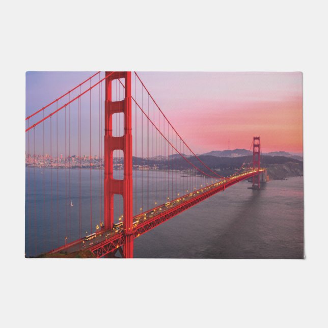 Golden gate bridge throw pillow doormat (Front)
