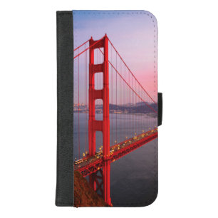 Golden gate bridge throw pillow iPhone 8/7 plus wallet case