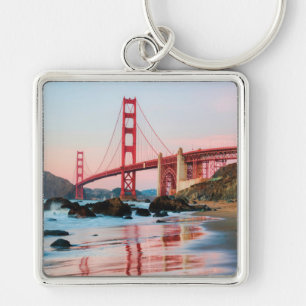 Golden gate bridge throw pillow keychain