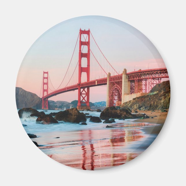 Golden gate bridge throw pillow magnet (Front)