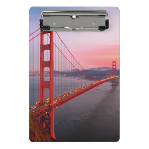 Golden gate bridge throw pillow mini clipboard