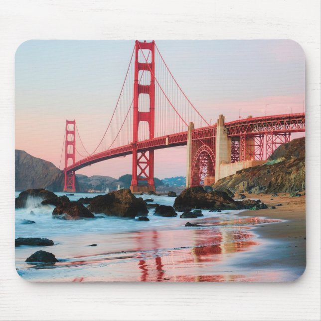 Golden gate bridge throw pillow mouse pad (Front)