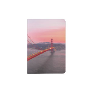 Golden gate bridge throw pillow passport holder