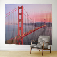 Golden gate bridge throw pillow
