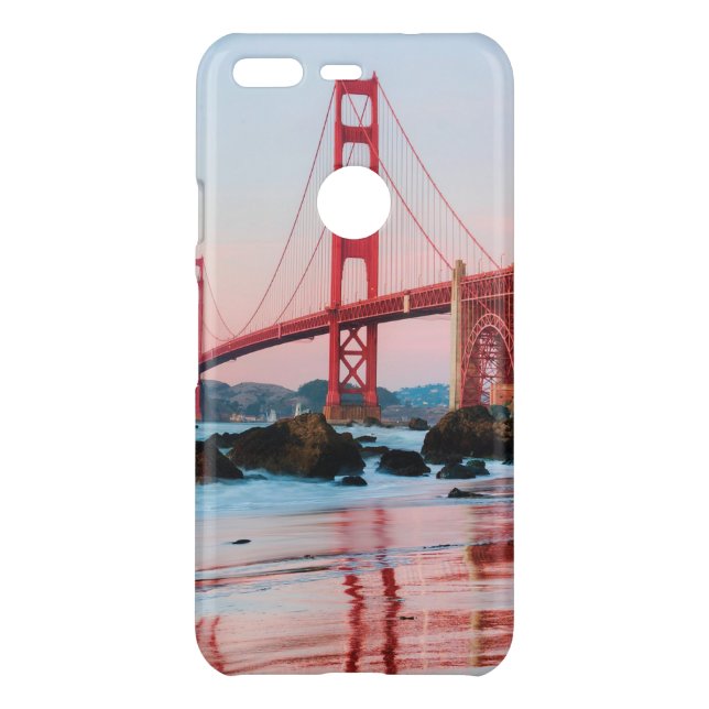 Golden gate bridge throw pillow uncommon google pixel case (Back)