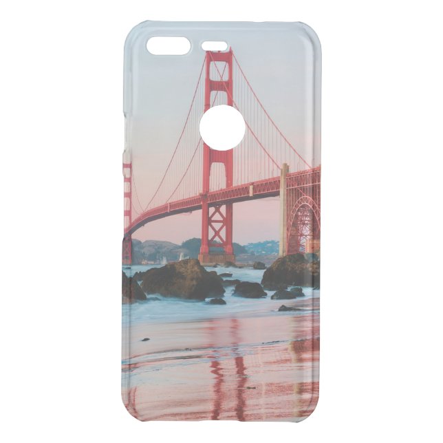 Golden gate bridge throw pillow uncommon google pixel case (Back)