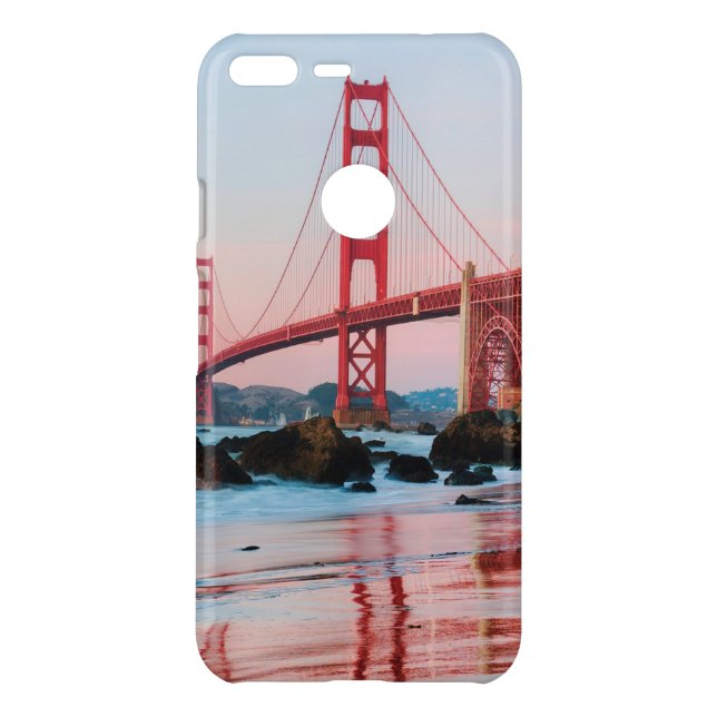 Golden gate bridge throw pillow uncommon google pixel XL case (Back)