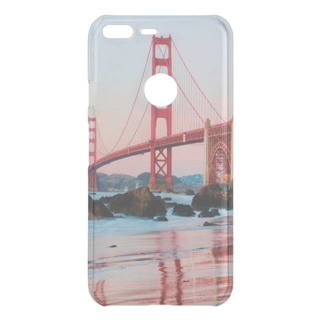 Golden gate bridge throw pillow uncommon google pixel XL case (Back)