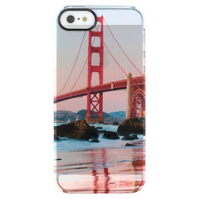 Golden gate bridge throw pillow uncommon iPhone case (Back)