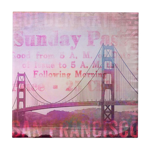 Golden Gate Bridge Tile (Front)