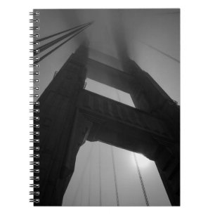 Golden Gate Bridge Tower in Fog - San Francisco Notebook