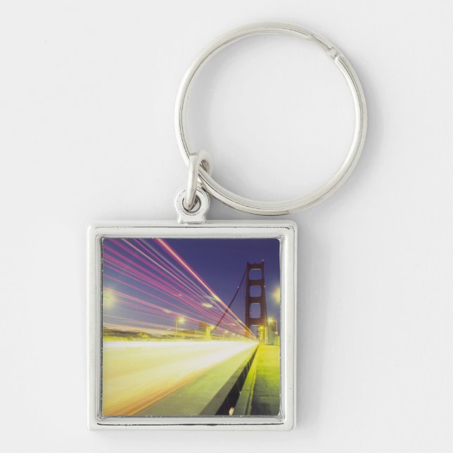Golden Gate Bridge, traffic lights, San Keychain (Front)