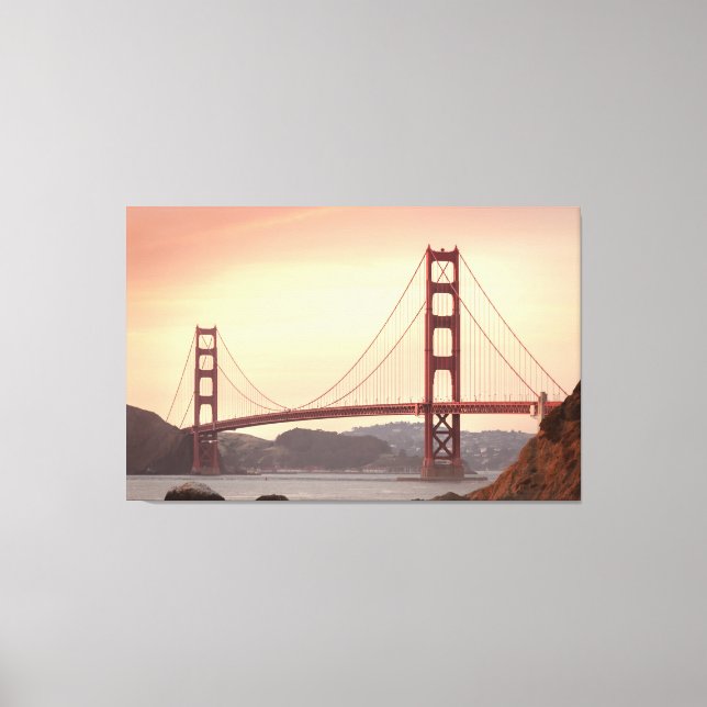 golden gate bridge wrapped canvas print (Front)