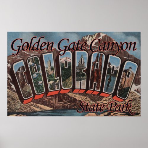 Golden Gate Canyon State Park Colorado Poster