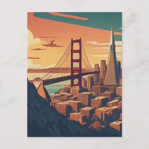Golden Gate Dreamscape Postcard