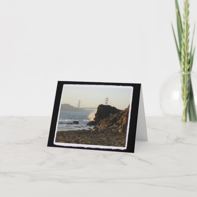 Golden Gate from China Beach Card (Front)