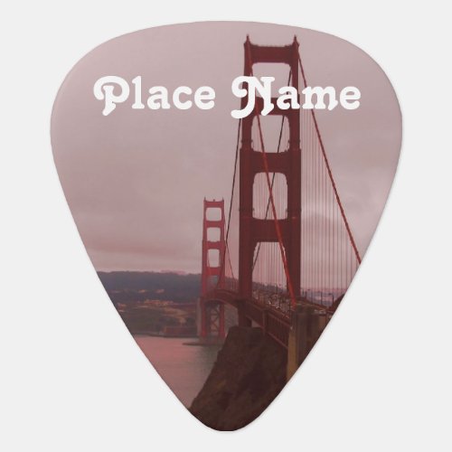 Golden Gate Guitar Pick