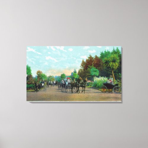 Golden Gate Park Driveway View Canvas Print