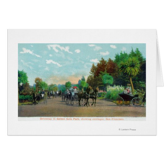 Golden Gate Park Driveway View Cards (Front Horizontal)