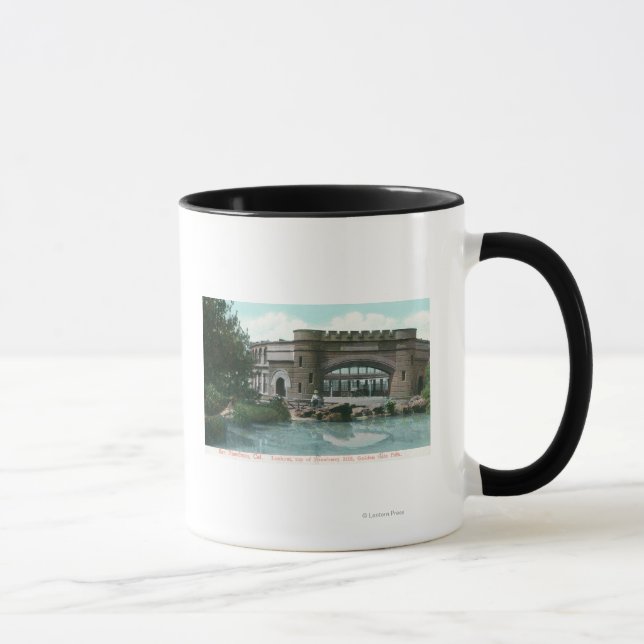 Golden Gate Park Strawberry Hill Lookout View Mug (Right)